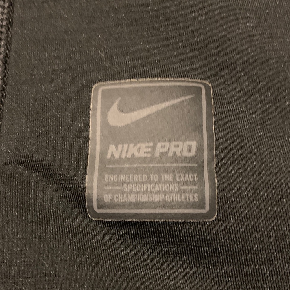 Nike Pro Hyperwarm Fitted Black Performance Top (… - image 8